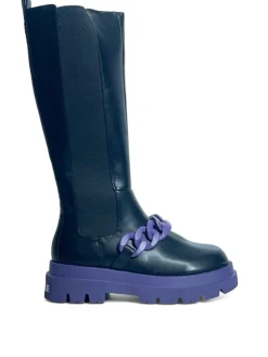 Stivali donna “Gaelle Paris” GBCDP2817/18 Collezione Autunno/Inverno 2024/2025 – Nero e viola/Nero e verde