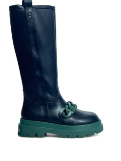 Stivali donna “Gaelle Paris” GBCDP2817/18 Collezione Autunno/Inverno 2024/2025 – Nero e viola/Nero e verde