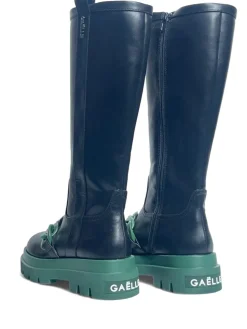 Stivali donna “Gaelle Paris” GBCDP2817/18 Collezione Autunno/Inverno 2024/2025 – Nero e viola/Nero e verde