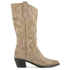 Stivali texano donna “Coral Blue” CB.K323.02 Collezione Autunno/Inverno 2024/2025 – Grigio/Cognac
