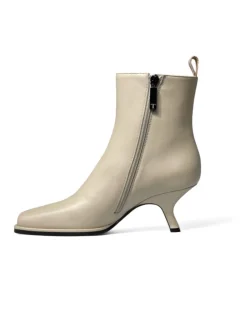Tronchetti donna “Trussardi” Zonda Collezione Autunno/Inverno 2024/2025 – Burro/Nero