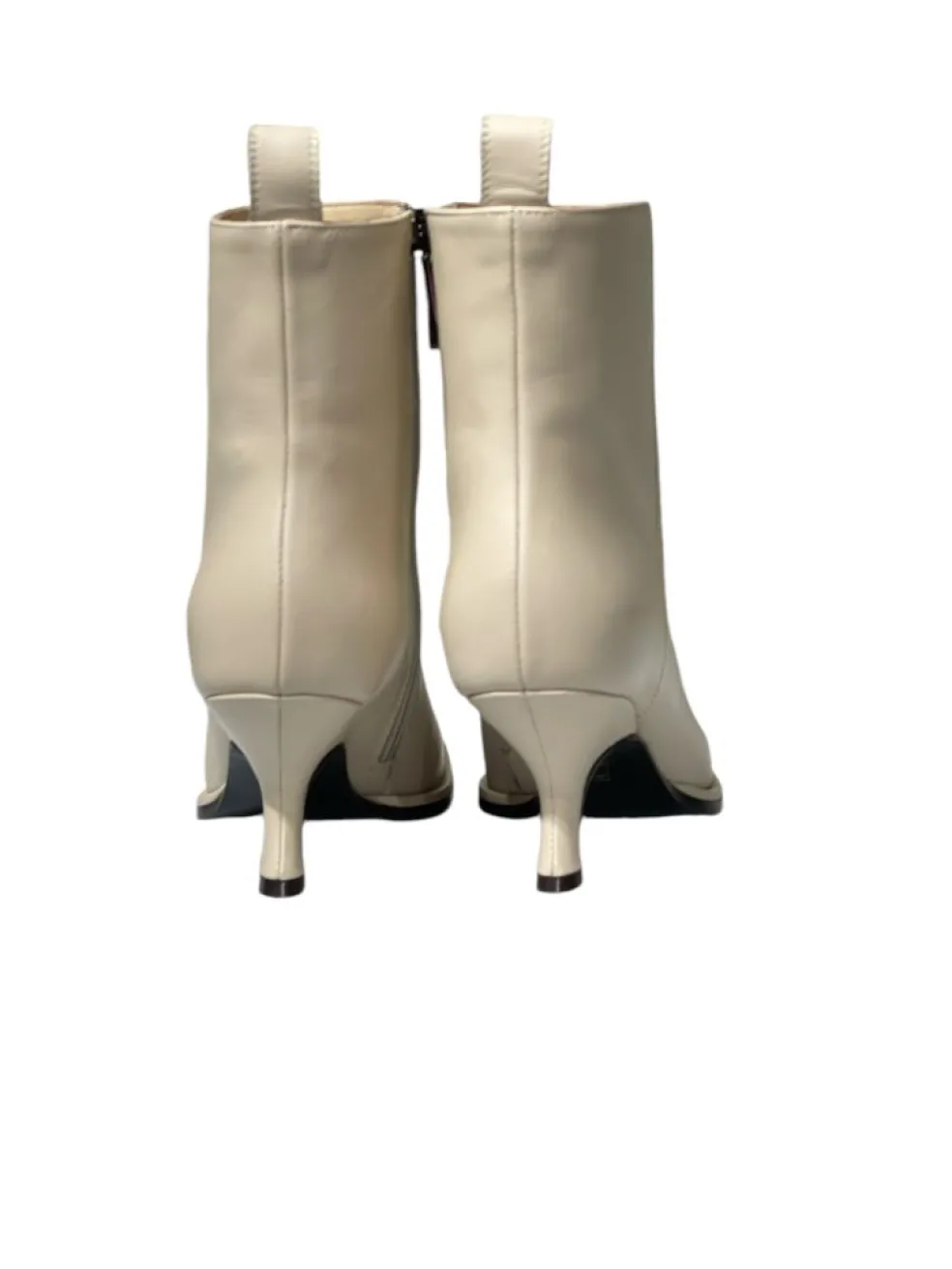 Tronchetti donna “Trussardi” Zonda Collezione Autunno/Inverno 2024/2025 – Burro/Nero