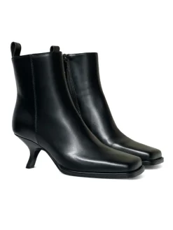 Tronchetti donna “Trussardi” Zonda Collezione Autunno/Inverno 2024/2025 – Burro/Nero